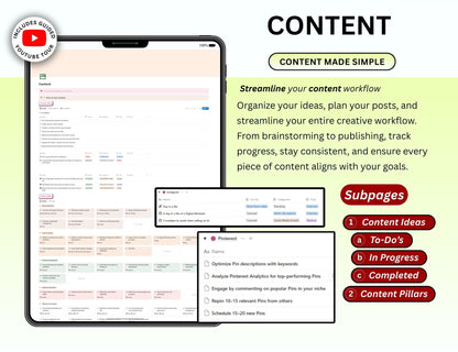 Content Notion Planner
