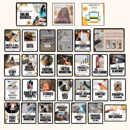 PLR Ebooks Faceless Marketing Complete Digital Bundle with Master Resell Rights