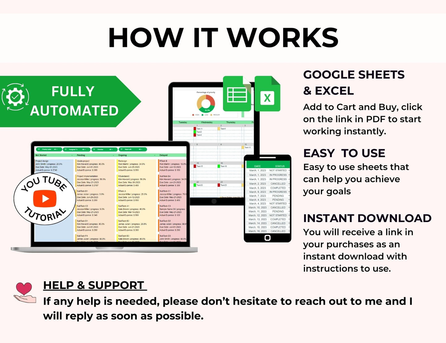 Kanban Board Spreadsheet