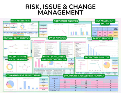 65 Project Management Bundle Gantt Chart Kanban Board Project Tracker