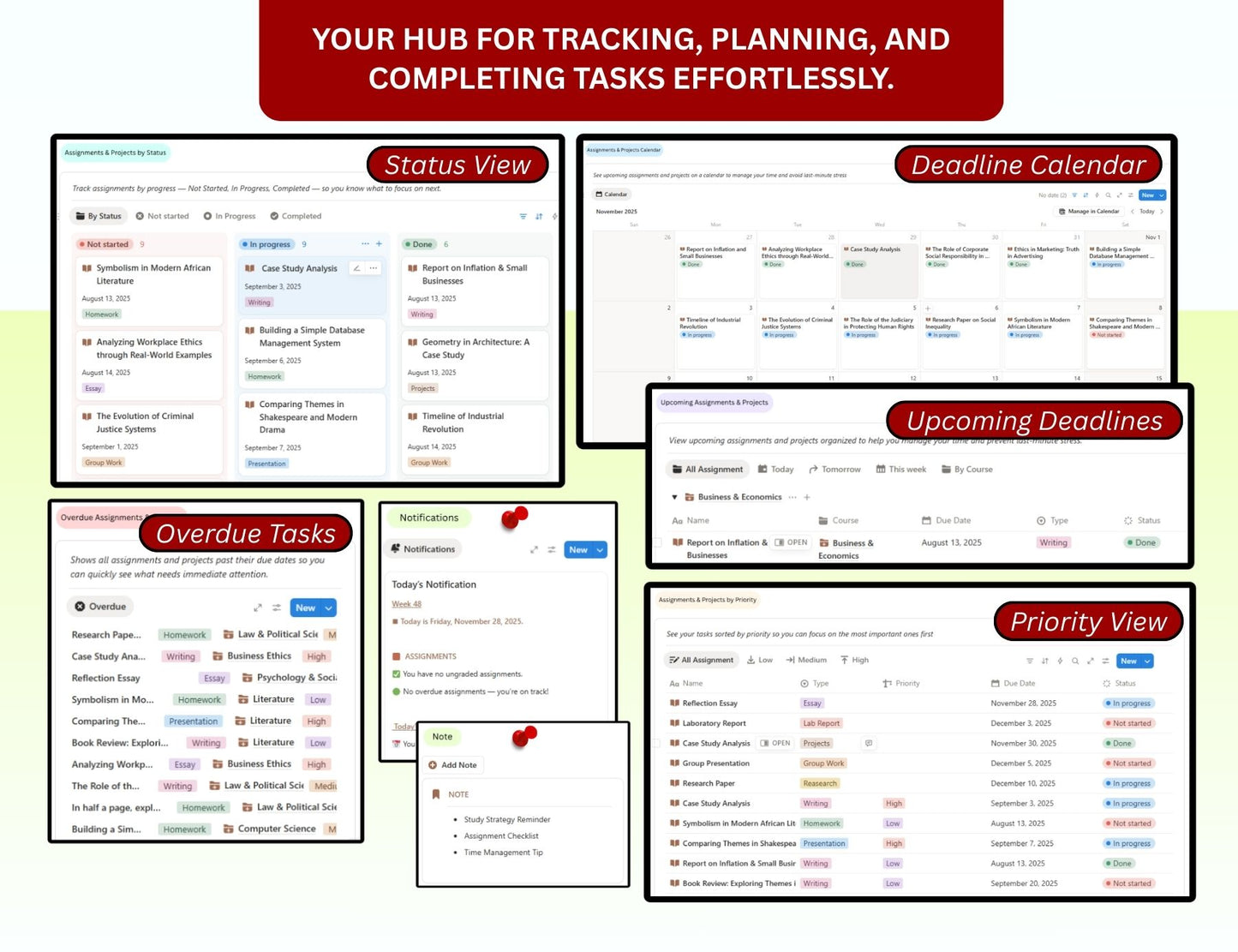 Academia University Planner