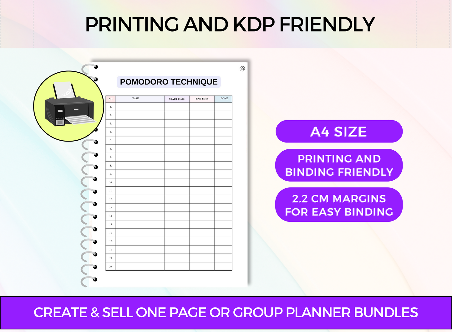 PLR Printable - Productivity Planner