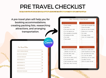 PLR Printable Travel Journal