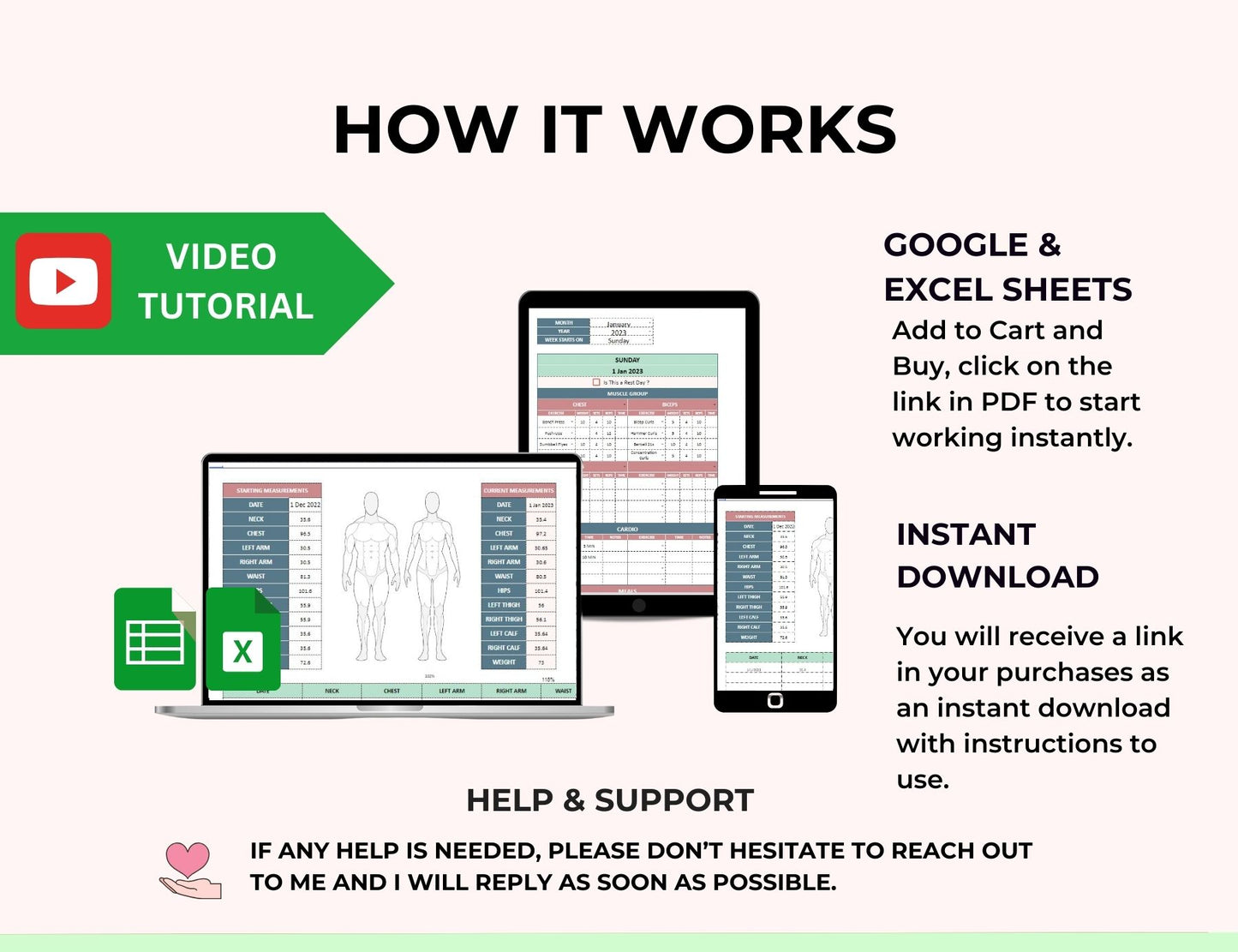 Weight Loss & Fitness Tracker Spreadsheet