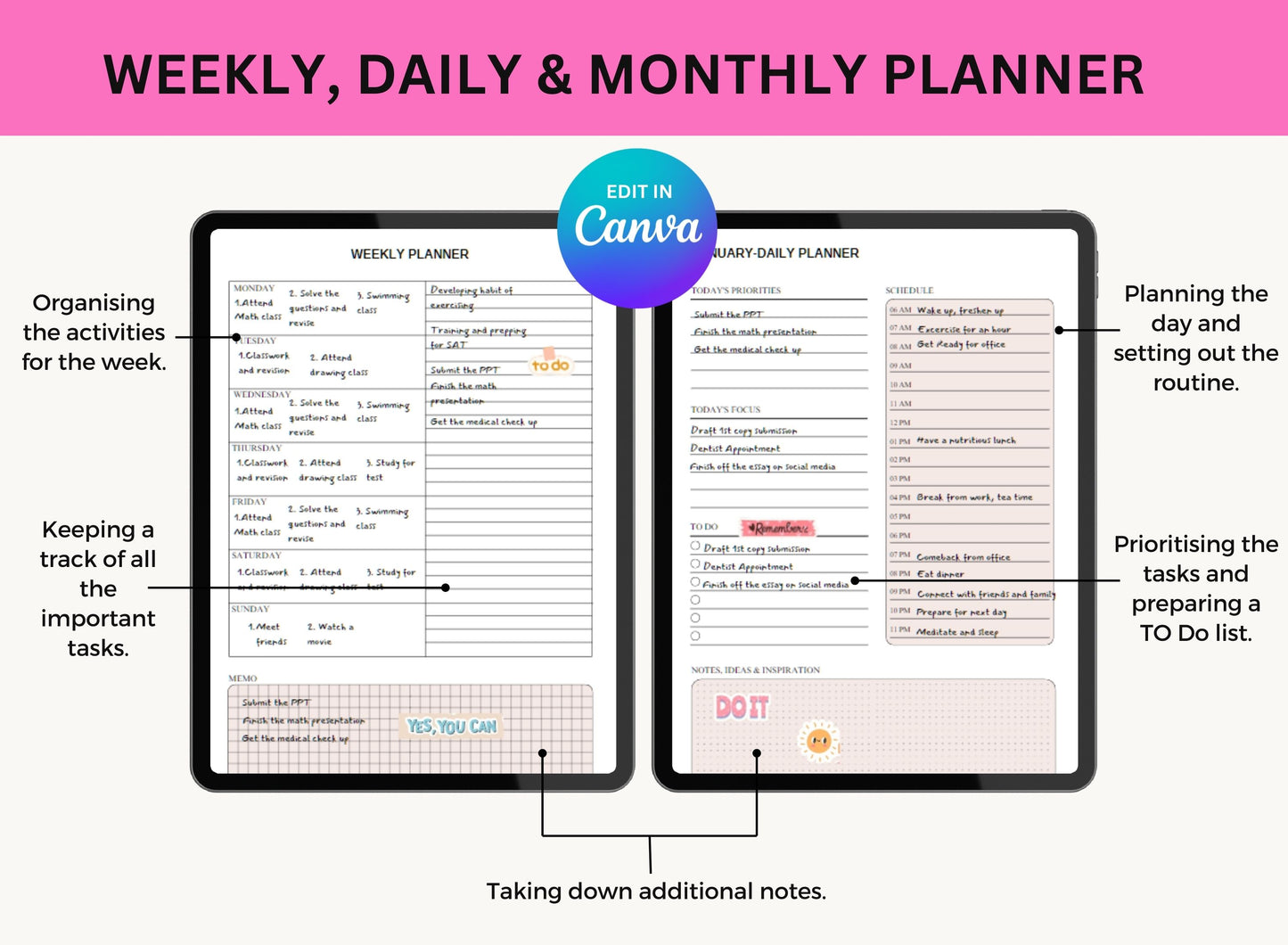 PLR Planner That Girl Planner Master Resell Rights