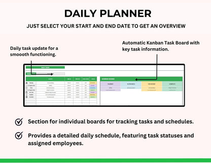 Project Management Spreadsheet Template with Gantt Chart