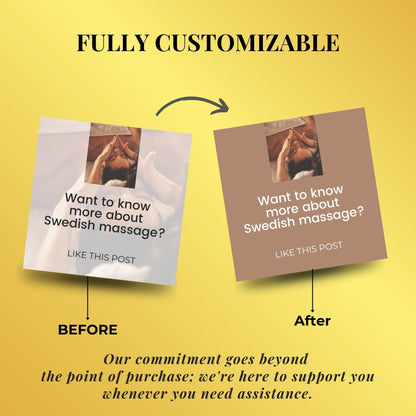 Massage Templates | Massage Therapy Social Media Templates