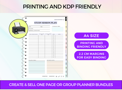 PLR Student Printable Planner