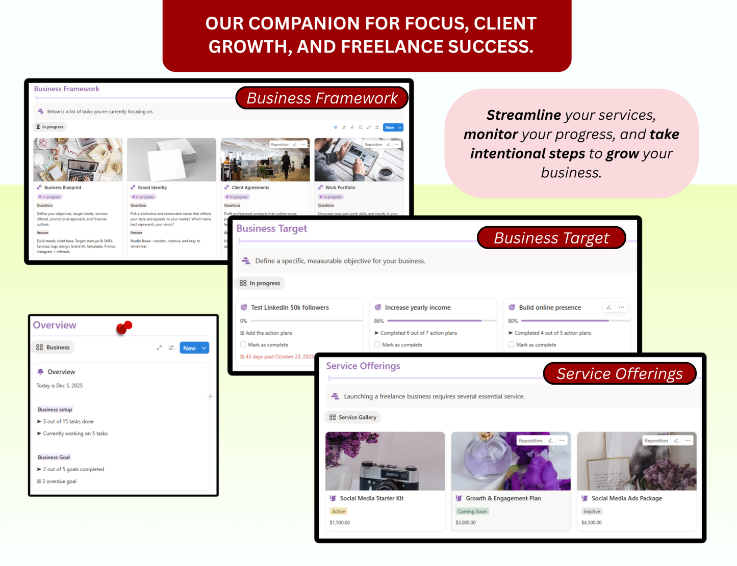 Freelancer Notion Planner