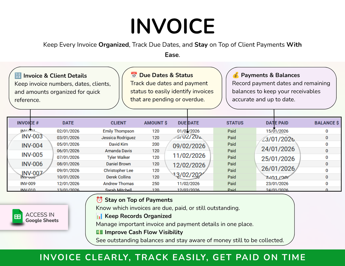 Cleaning Business House Cleaning Tracker Spreadsheet