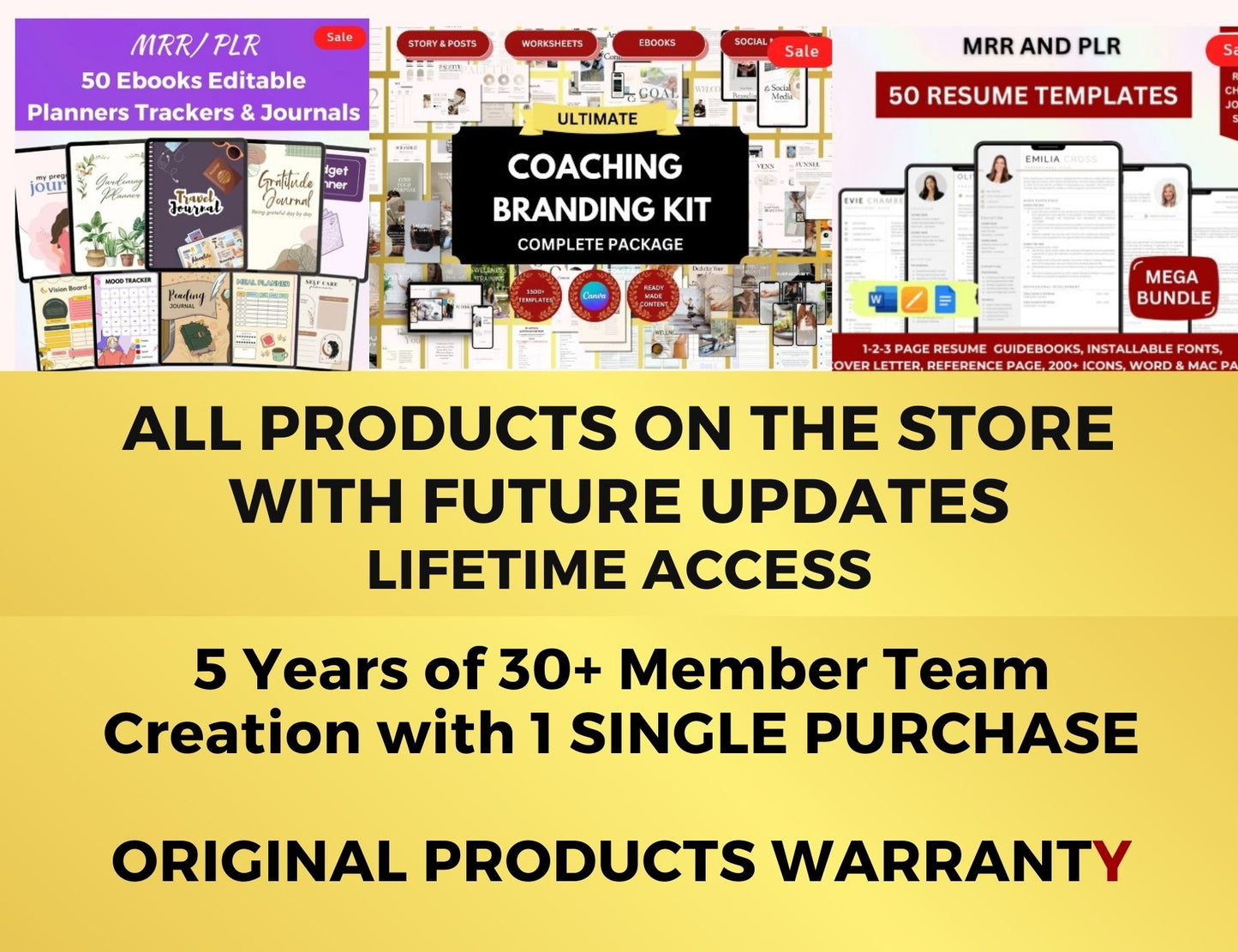 MRR PLR All Shop Digital Product Access with Lifetime Updates - Limited Time Deal