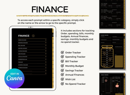 Dark Digital Planner to Resell [ Free Gift ]