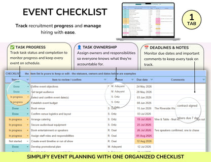 Event Planning Business Template, Party Planner, Event Management