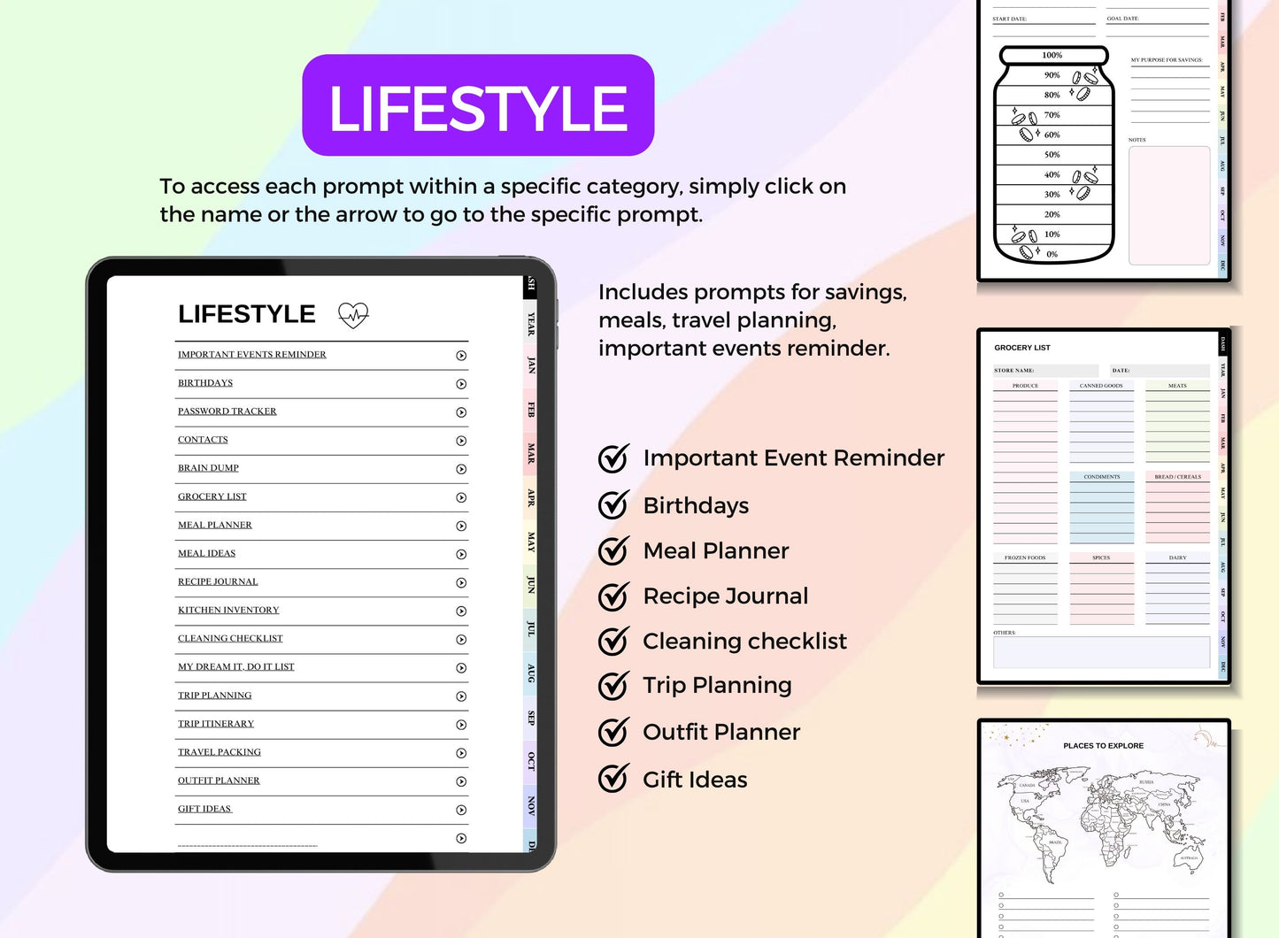 PLR Printable Planner - 100 + Planner Templates