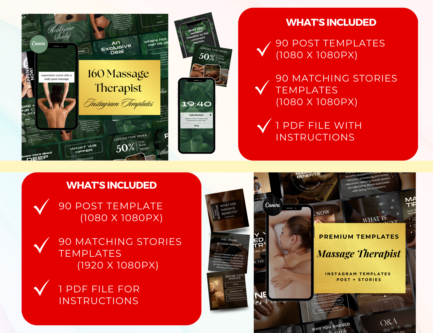 massage therapy post, massage therapy, massage therapist, massage post, massage instagram, massage branding kit