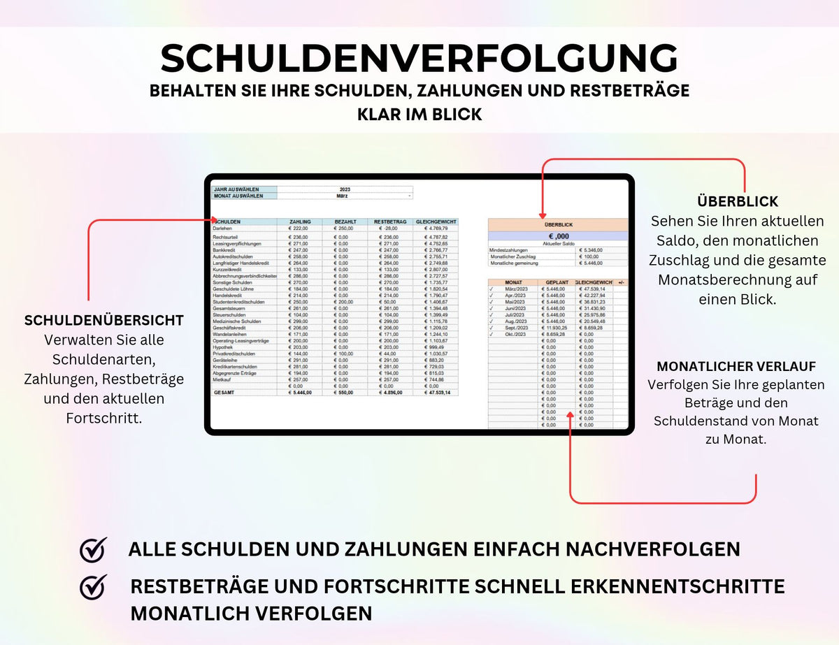 Finanzplaner Excel Google Sheets Haushaltsbuch Budgetplaner