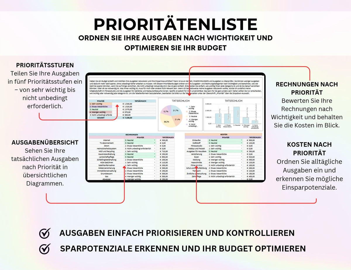 Finanzplaner Excel Google Sheets Haushaltsbuch Budgetplaner