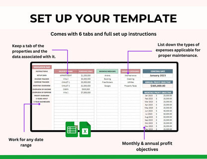 AirBNB Rental Income and Expense Spreadsheet