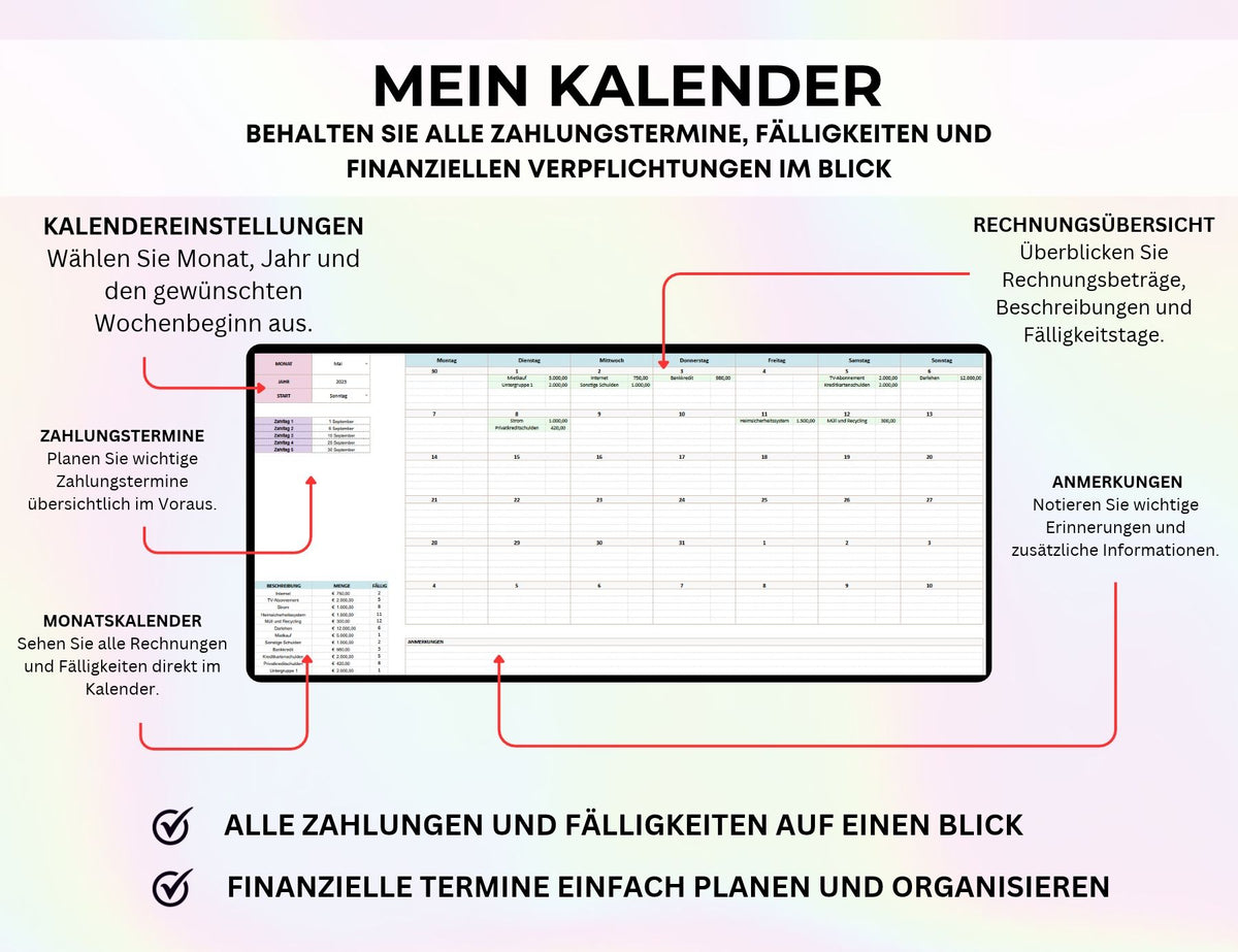 Finanzplaner Excel Google Sheets Haushaltsbuch Budgetplaner