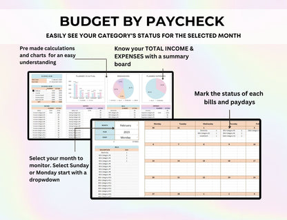Personal Finance Budget Spreadsheet Template
