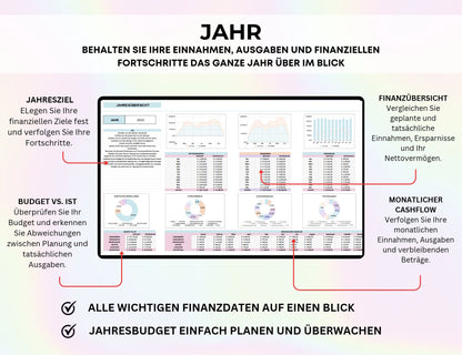 Finanzplaner Excel Google Sheets Haushaltsbuch Budgetplaner