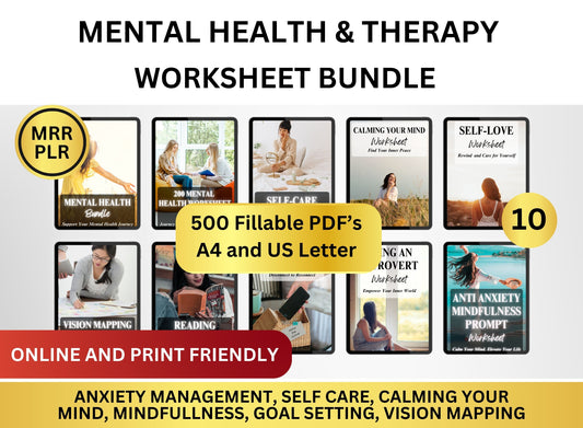 Therapy Workbooks, Mental Health Worksheets, Anxiety Workbook Self Help Printables