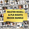 PLR Ebooks Faceless Marketing Complete Digital Bundle with Master Resell Rights