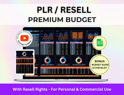 spending tracker, sinking funds, resell plr, PLR Templates, Plr product, plr google sheets
