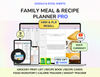 Meal & Grocery Planner Spreadsheet