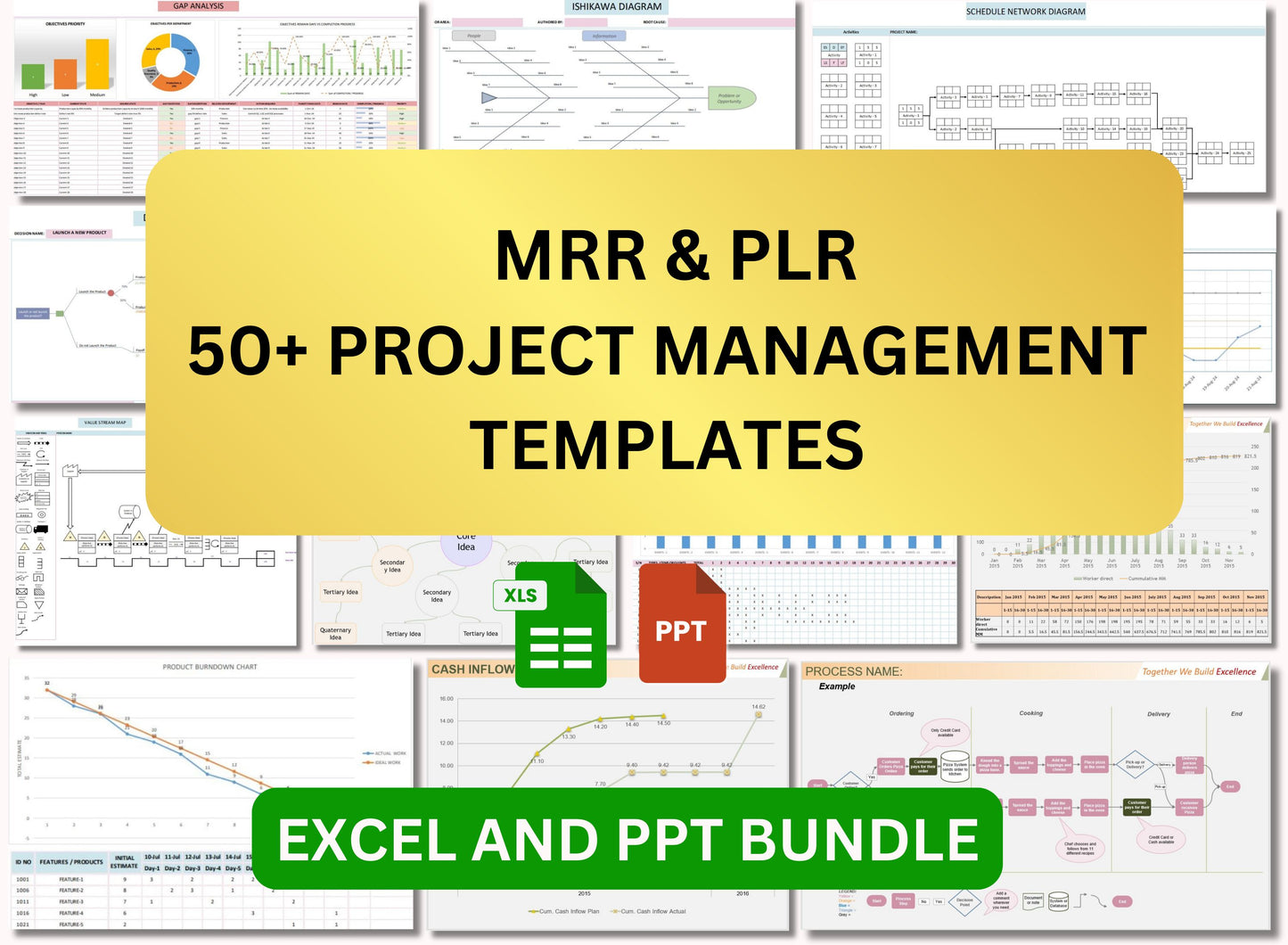 60+ Project Management Excel and PPT templates