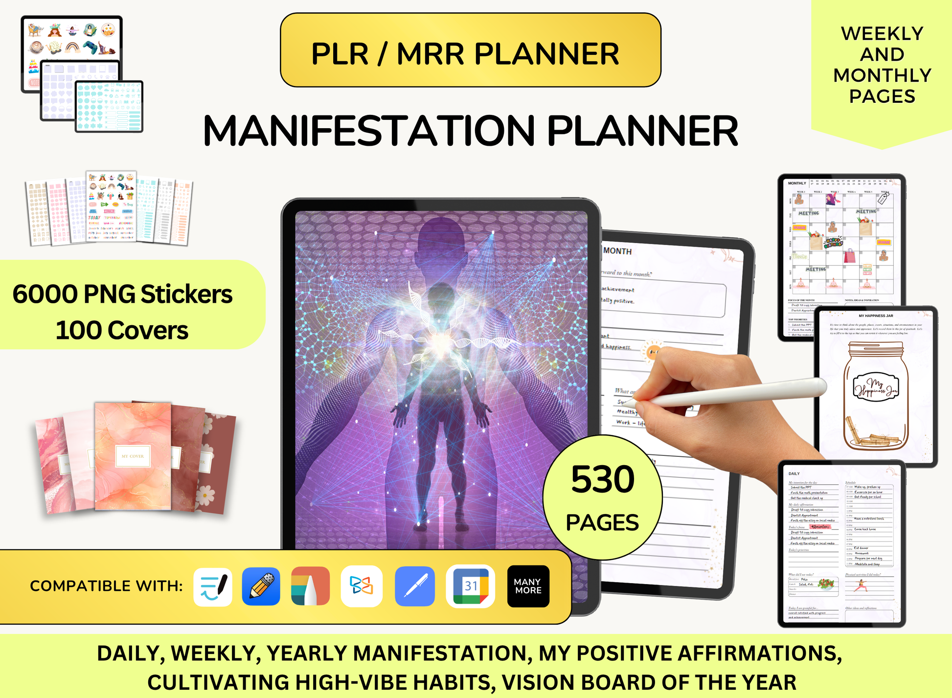 Mindfulness Diary 2024,  Manifestations Journal, manifestation planner, manifestation plan, manifestation, manifest planner