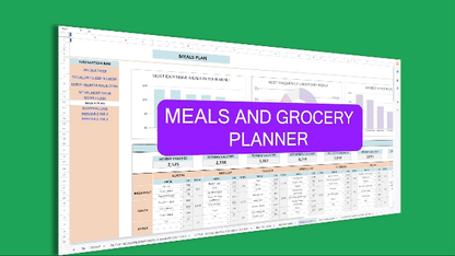 Meal & Grocery Planner Spreadsheet