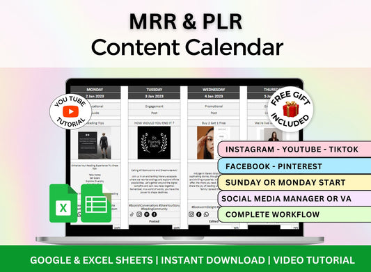 Social Media Planner and Calendar Calendar
