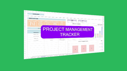 Project Management Spreadsheet Template with Kanban Board