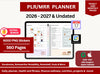 PLR Planner 2026 - 2027 & Undated - Resell Planner Bundle