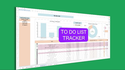 Task Tracker and To do List Spreadsheet