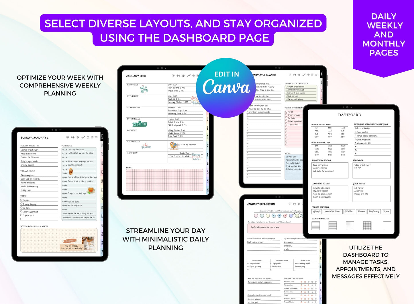PLR Printable Planner - 100 + Planner Templates