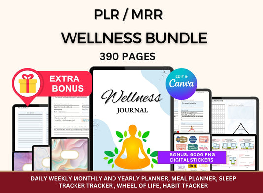 Plr Planner Wellness Mental Health Planner with MRR Rights