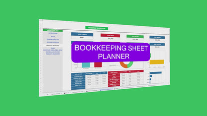 Bookkeeping Spreadsheet Accounting Template