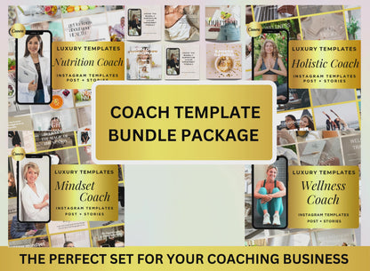 Life Coach Social Media Templates Bundle Master Resell Rights