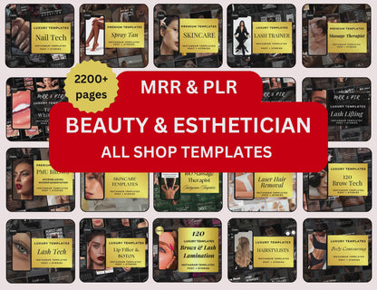All Shop Beauty & Esthetician Templates