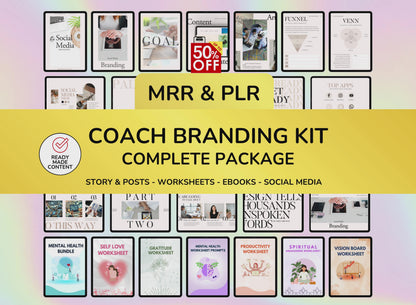 Coach Templates, MRR Package, Plr bundle, Plr canva templates, MRR, Master resell canva, Canva templates, Canva, planner template