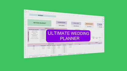 Wedding Spreadsheet Excel  Master Resell Rights