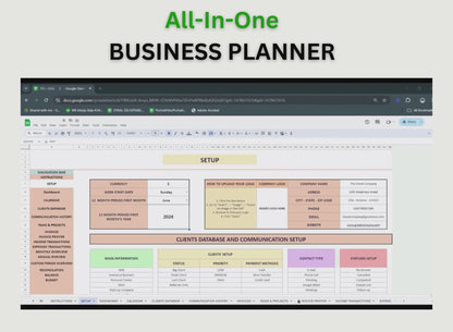 Small Business All In One Service CRM Planner