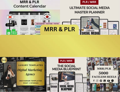 Social Media Bundle Planner Content Calendar