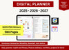 Digital Planner 2025, 2026, 2027