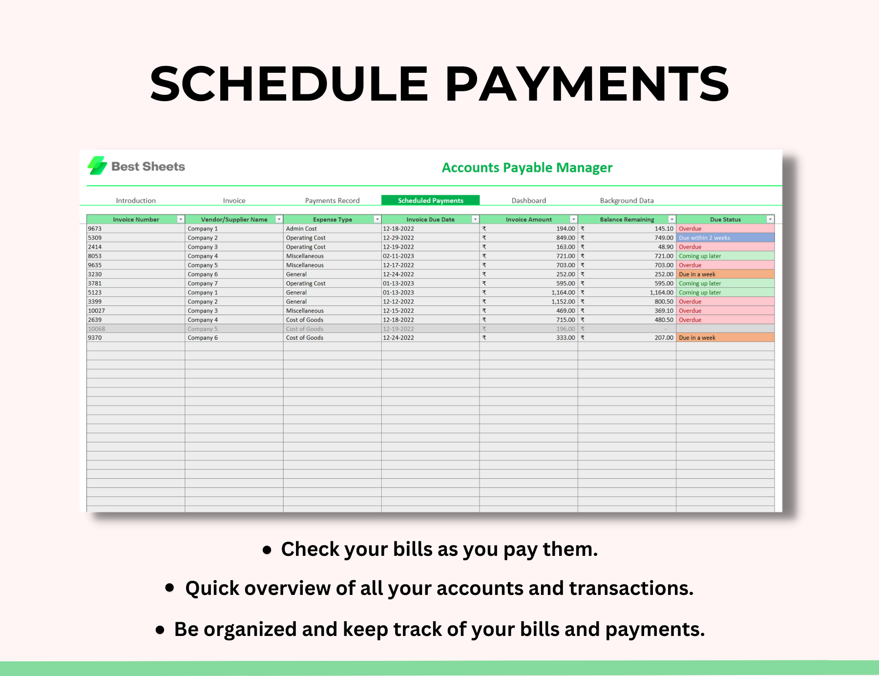 Small business due ,accounts payable metrics, accounts payable manager, Accounts Payable due