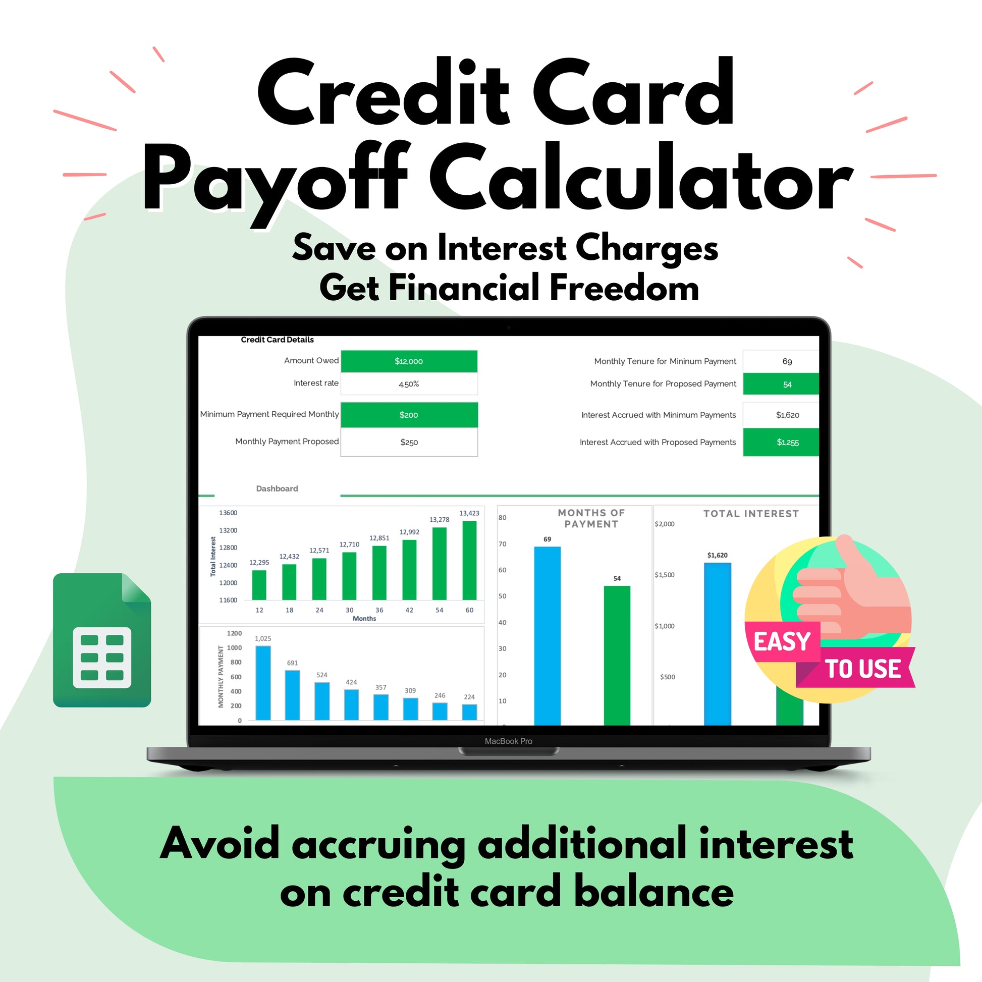 credit card payoff , simple credit card payoff spreadsheet  SavingsGoals  PersonalFinance  MoneySavingTips  MoneyManagement  LoanRepayment  InterestRates  interest calculator  FinancialWellness