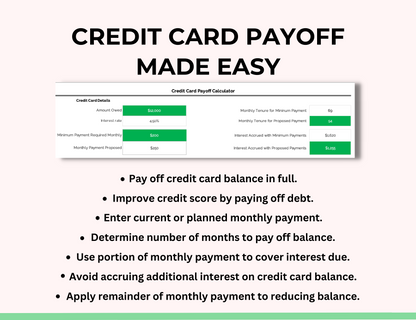 credit card payoff calculator , simple credit card payoff spreadsheet, google sheets credit card tracker, credit card bill tracker, credit card payment tracker printable, free credit card payoff spreadsheet, credit card payoff excel template