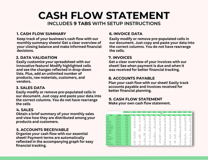  Cash flow statement,
